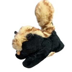 VTG Jerry Elsner Co Jerry Pets Skunk Plush Stuffed Animal Toy Black White 60s